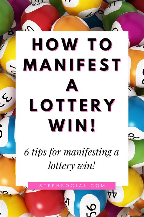 how to manifest lottery win|How To Manifest Winning The Lottery .